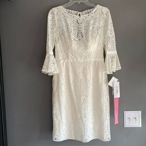 NWT David’s Bridal db studio White lace Dress